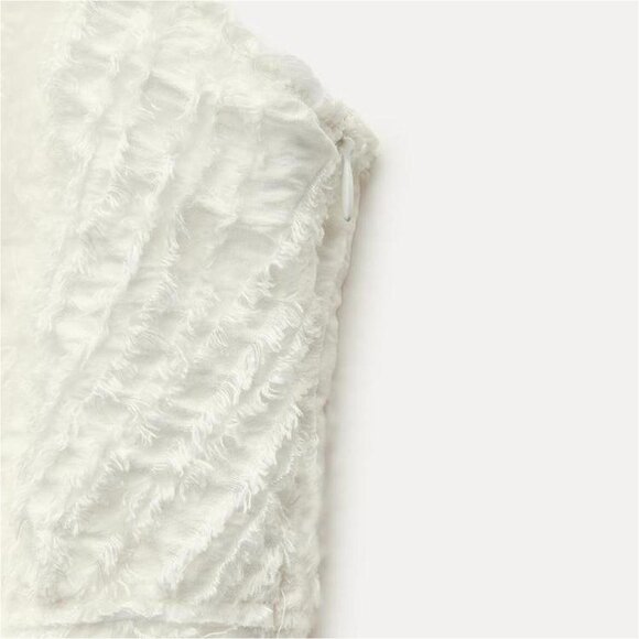 ZARA ZW COLLECTION FRAYED JACQUARD Dress Size S NEW WITH TAG! - Picture 10 of 11